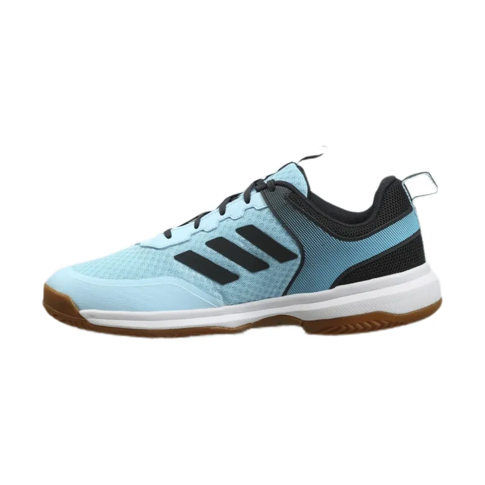 ADIDAS MEN'S MILYENL INDOOR BADMINTON SHOE (BLISS BLUE/GREY/CORE BLACK/GU