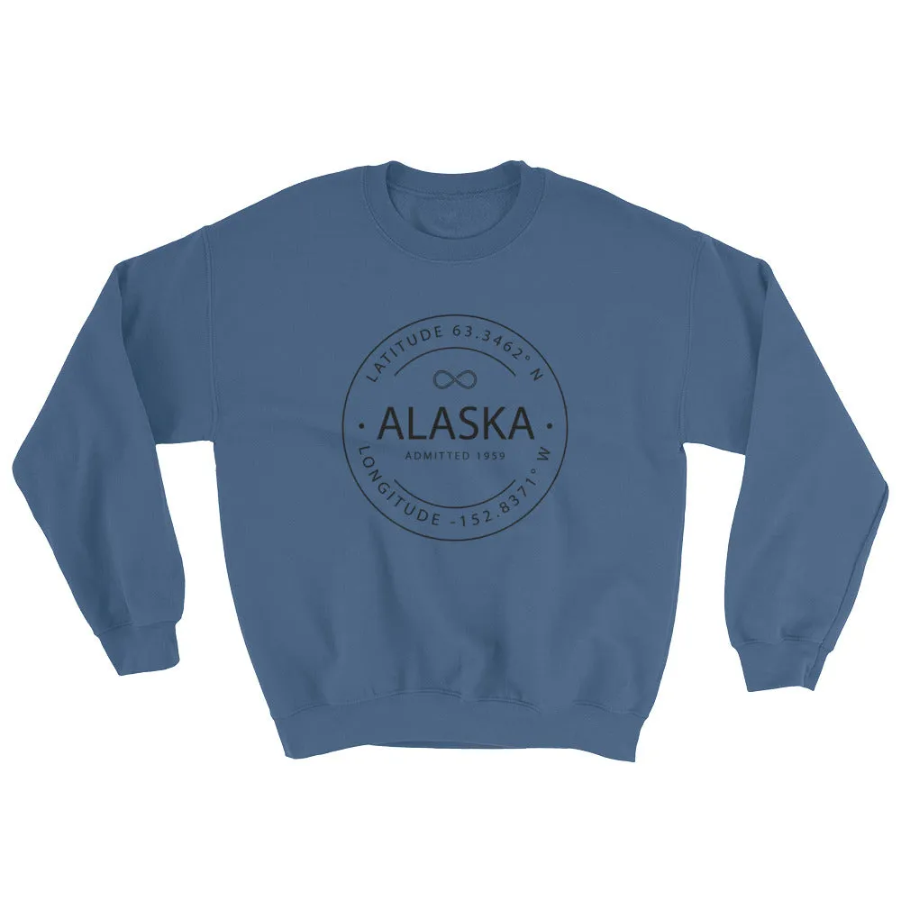 Alaska - Crewneck Sweatshirt - Latitude & Longitude