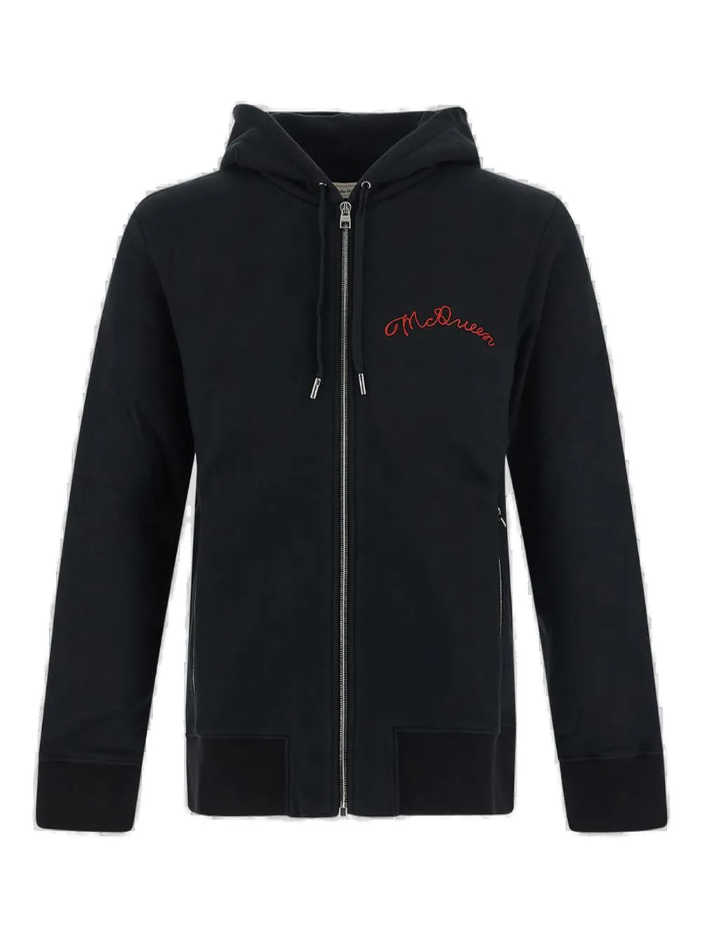 Alexander McQueen Logo Embroidered Zipped Jacket