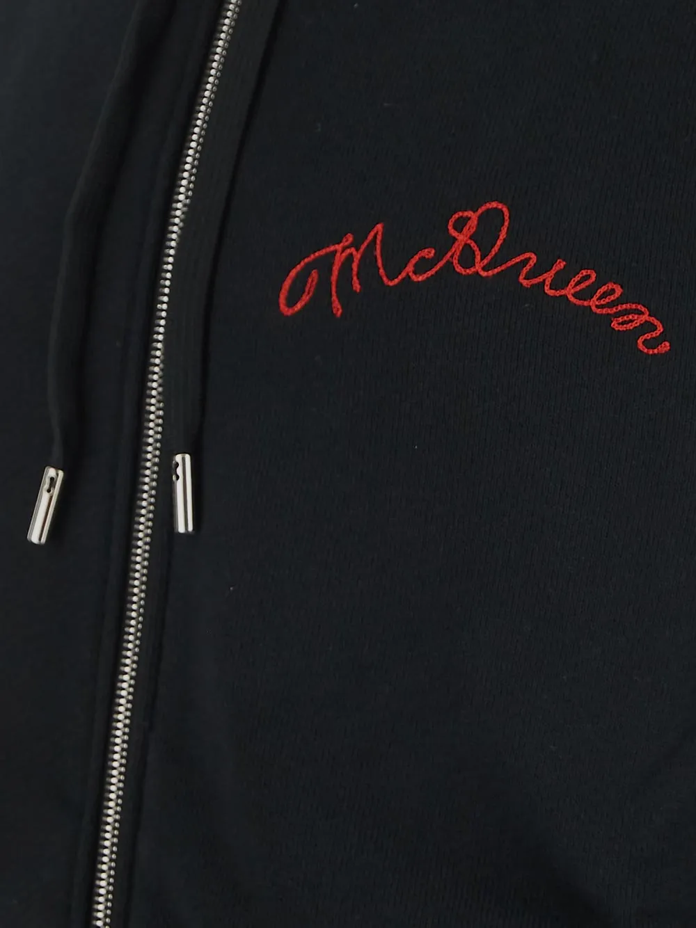 Alexander McQueen Logo Embroidered Zipped Jacket