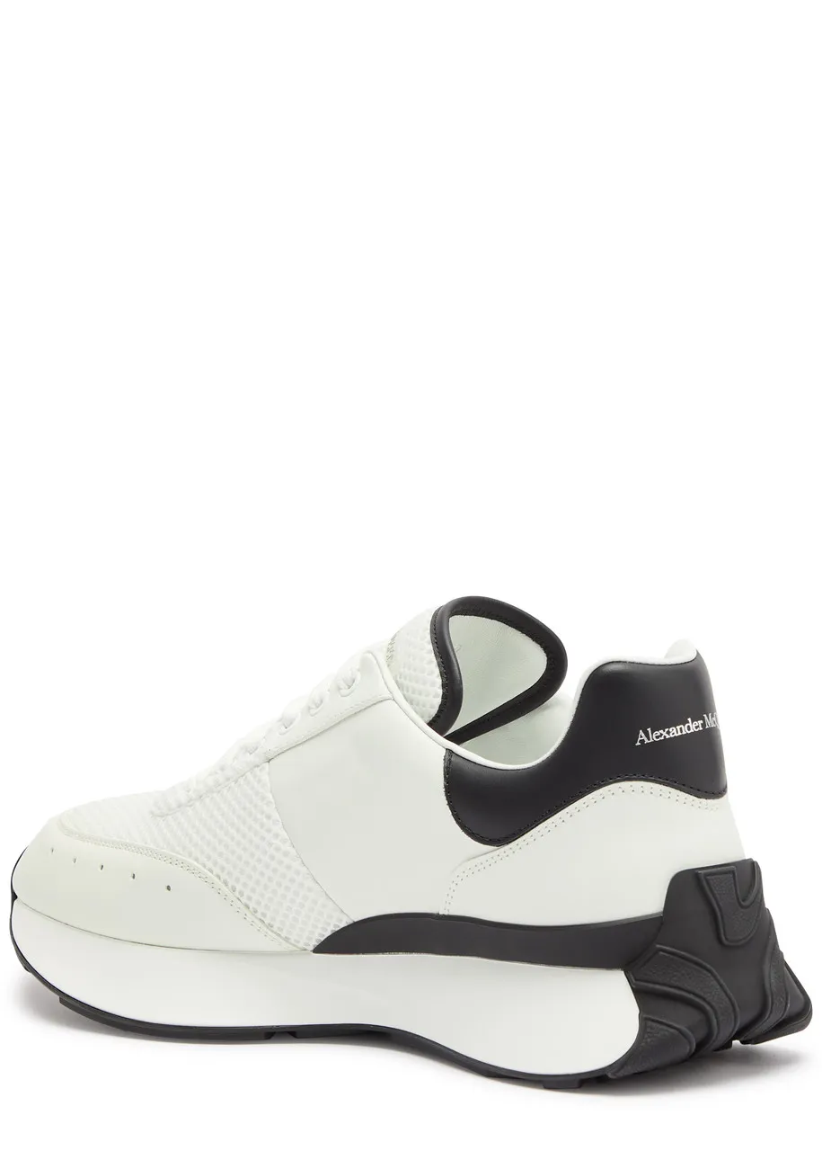 ALEXANDER MCQUEEN Panelled mesh sneakers  -                         -                     -                