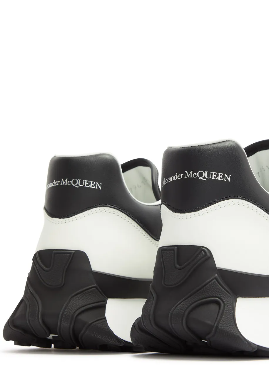 ALEXANDER MCQUEEN Panelled mesh sneakers  -                         -                     -                