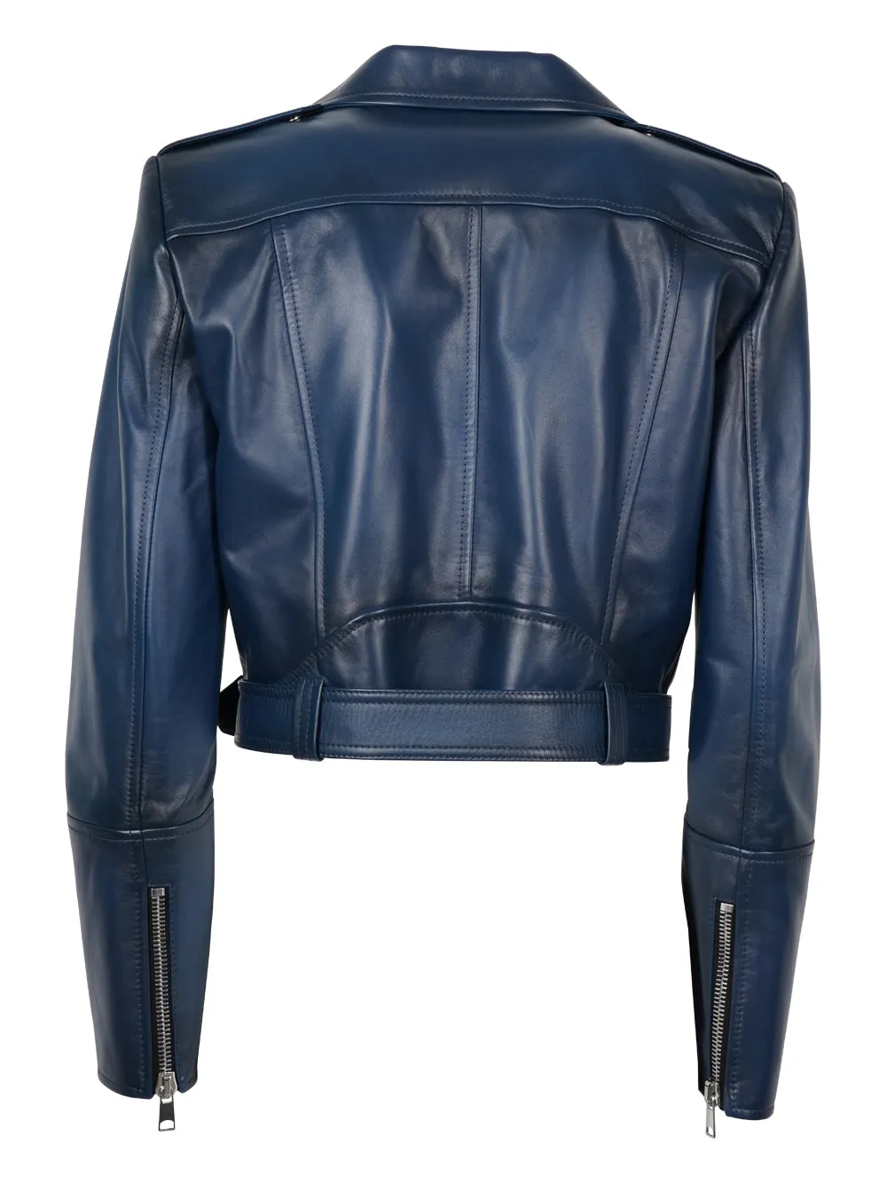 Alexander McQueen Zip Detailed Biker Jacket