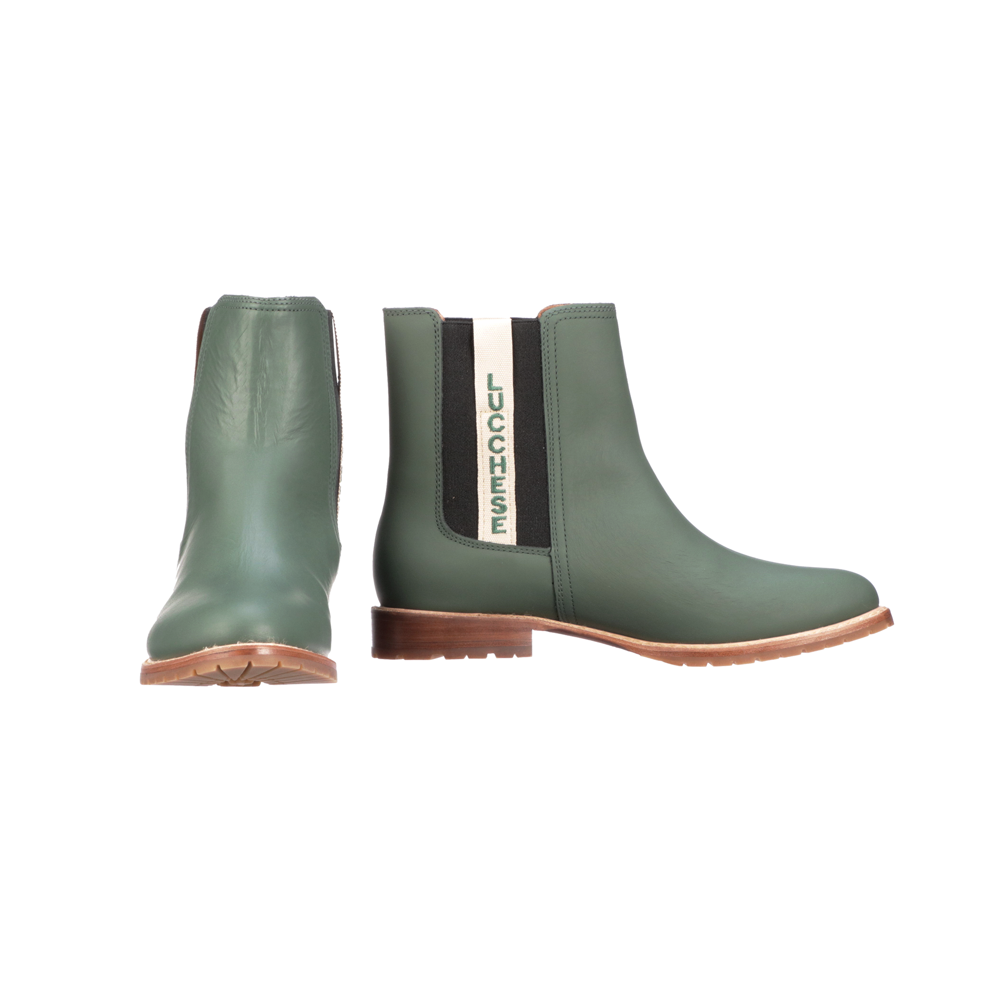 All-Weather Ladies Garden Boot :: Military Green + Black