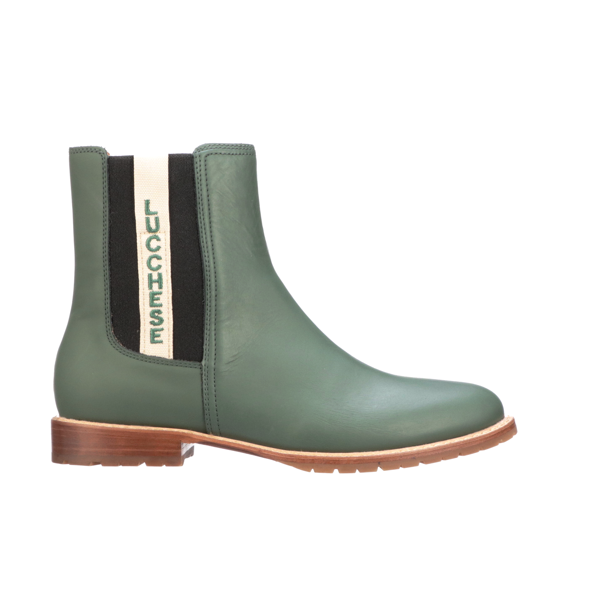 All-Weather Ladies Garden Boot :: Military Green + Black