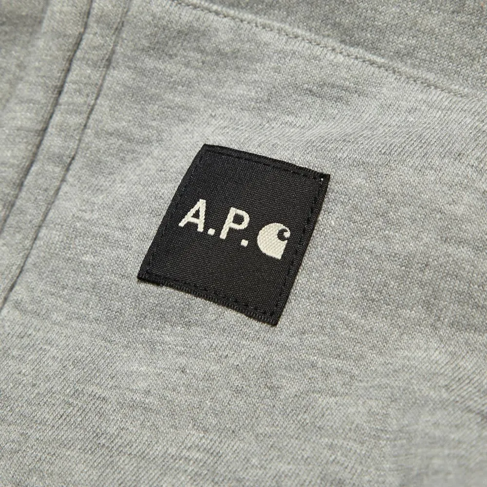 A.P.C. x Carhartt Wool HoodyGrey