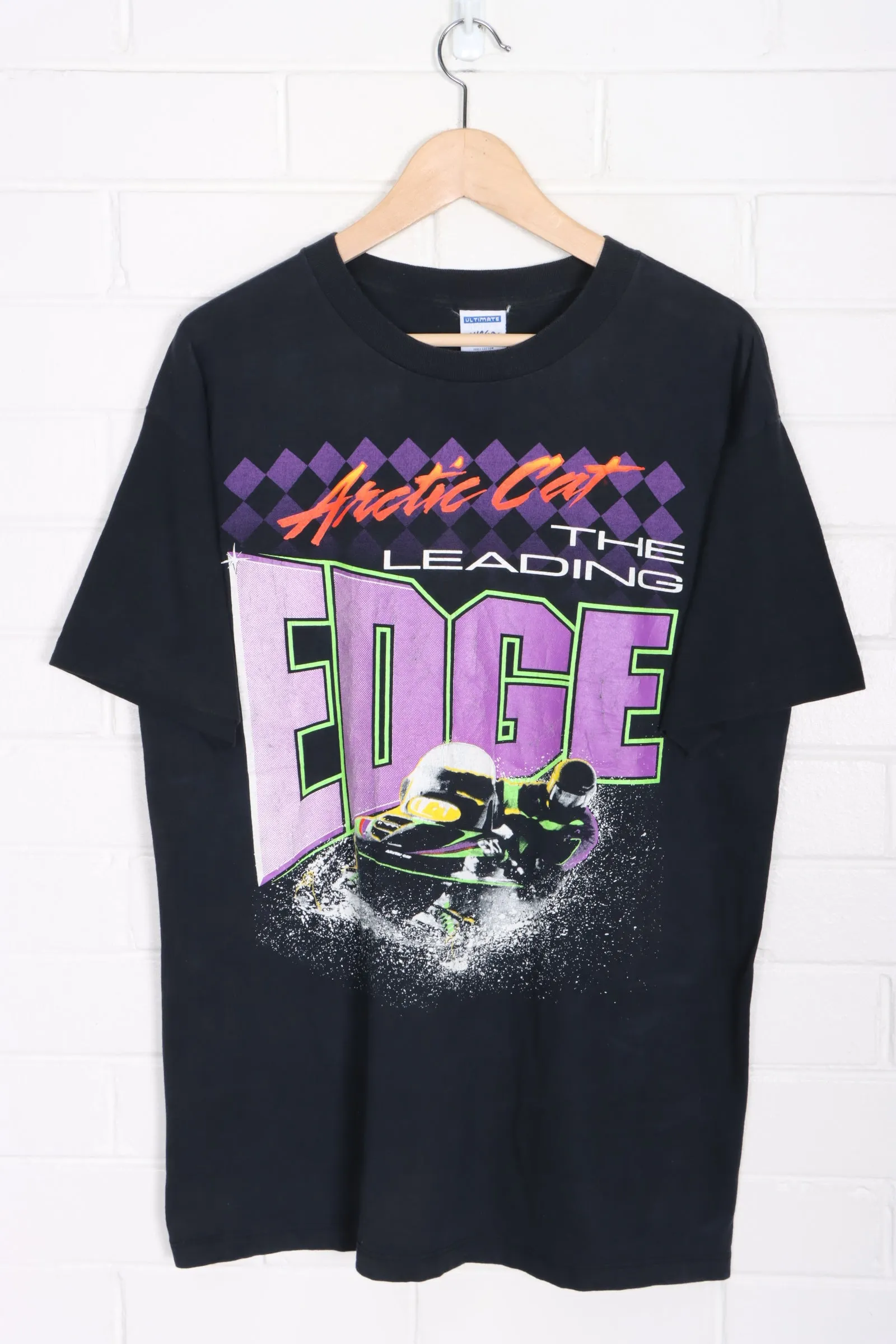 Artic Cat The Leading Edge Snowmobile Single Stitch Tee USA Made (L)