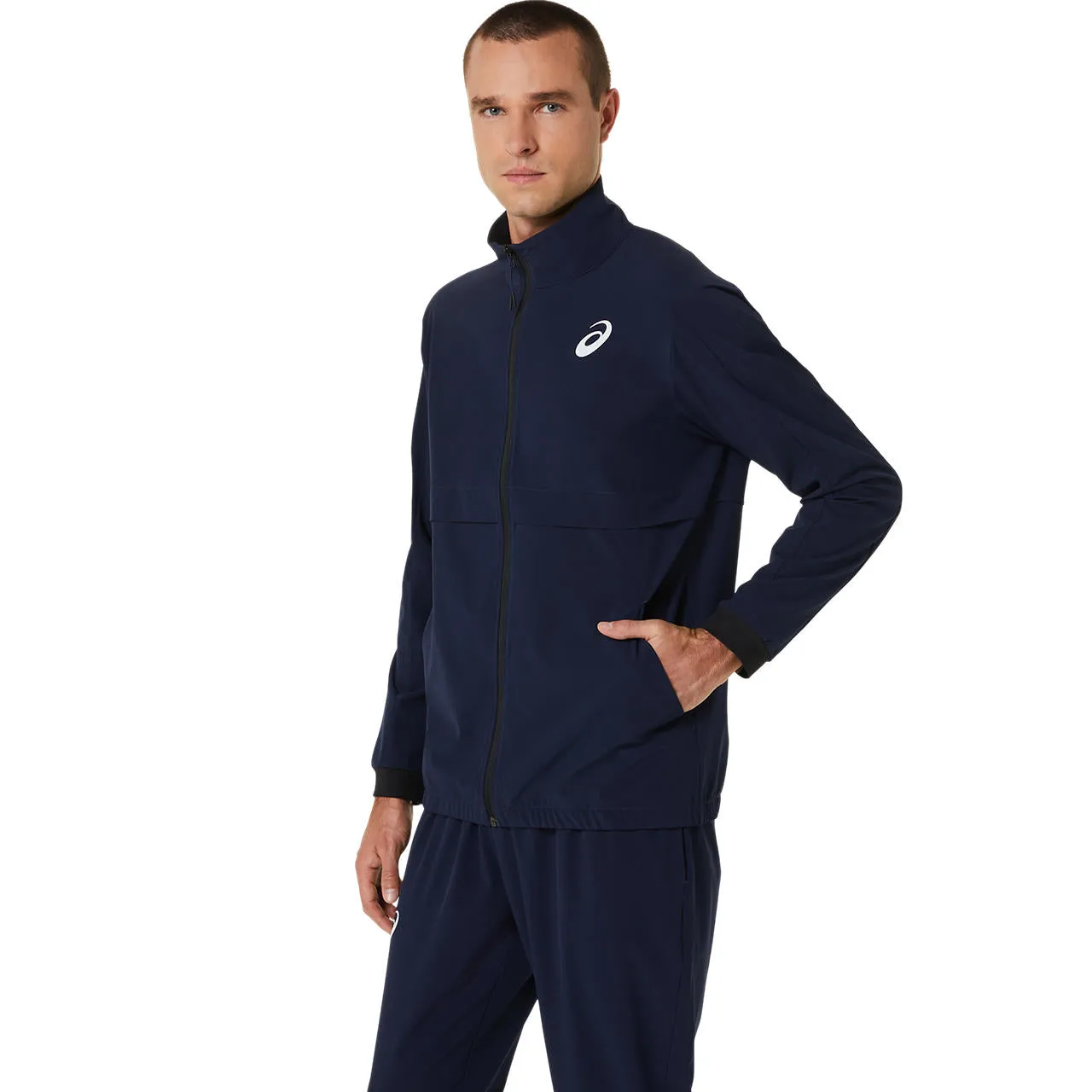 Asics Jacket Match Heren Midnight Blue