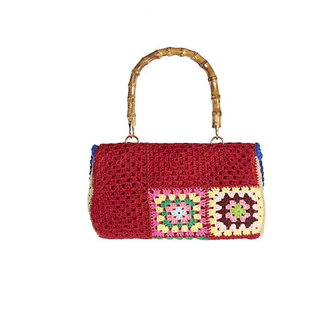 BAG NOTO WOOL CLUNCH THIN MEDIUM Woman Multicolor