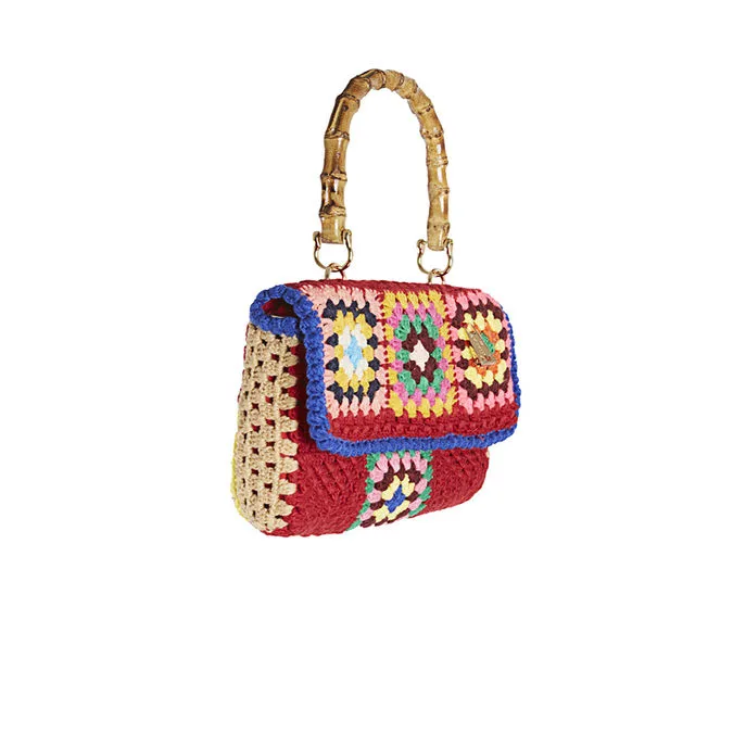 BAG NOTO WOOL CLUNCH THIN MEDIUM Woman Multicolor