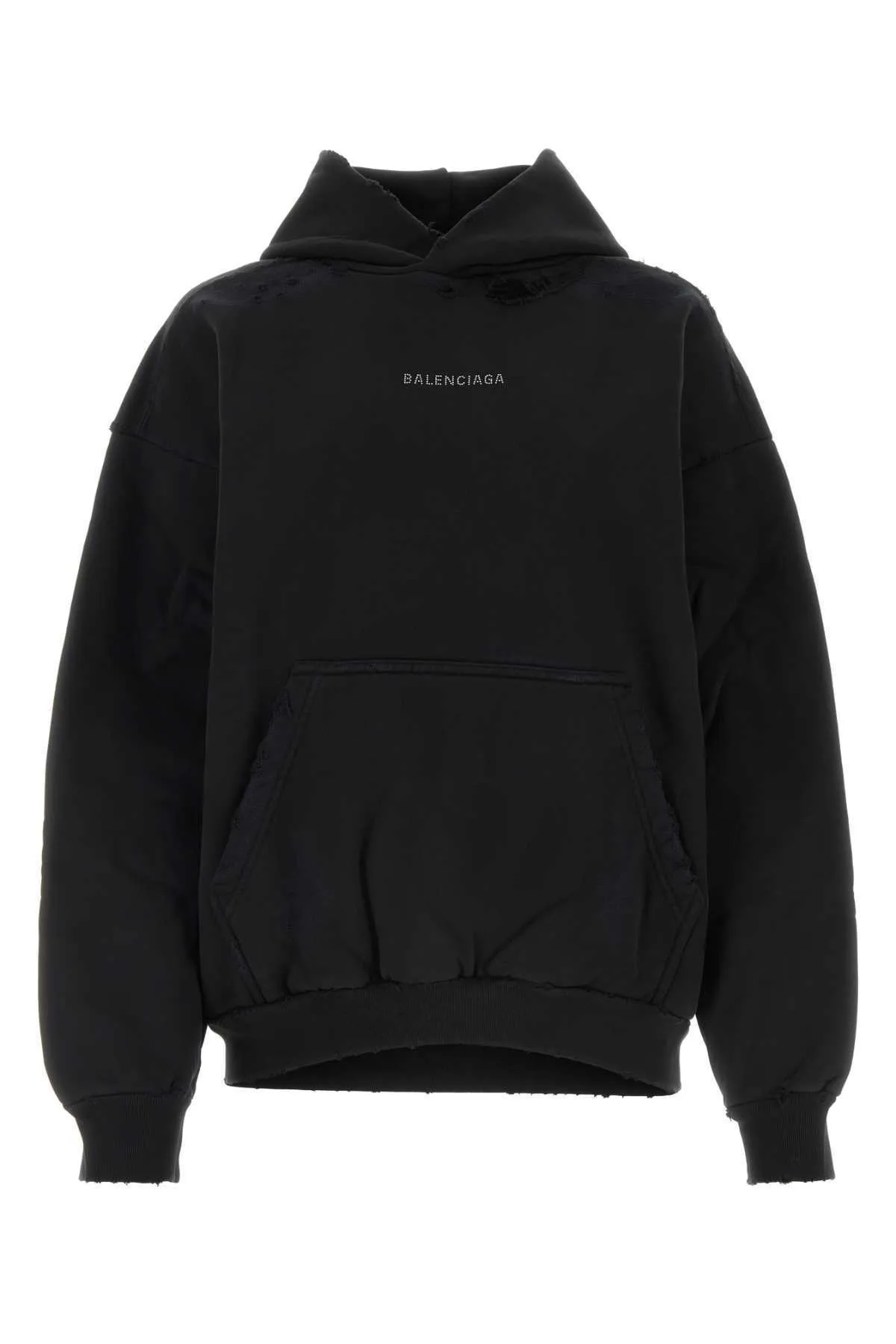 BALENCIAGA  |Balenciaga Back Hoodie Medium Fit in Black