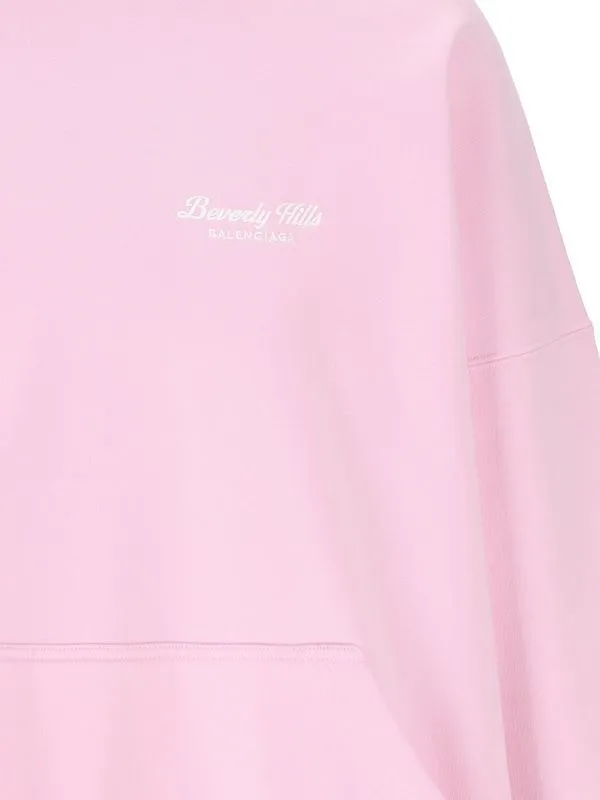 BALENCIAGA  |Beverly Hills Hoodie Oversized in Black/white