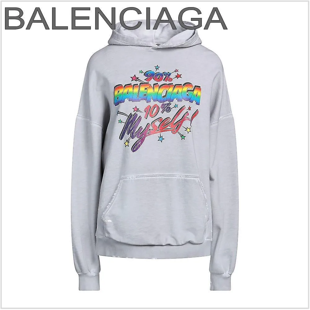 BALENCIAGA  |Long Sleeves Cotton Hoodies & Sweatshirts