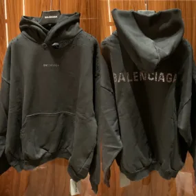 BALENCIAGA  |Unisex Cotton Logo Hoodies & Sweatshirts