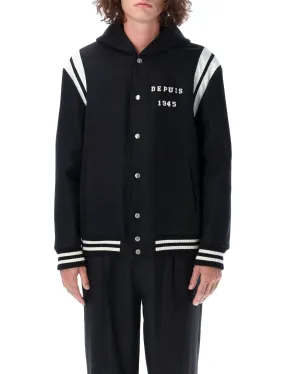 Balmain Long-Sleeved Hooded Teddy Jacket