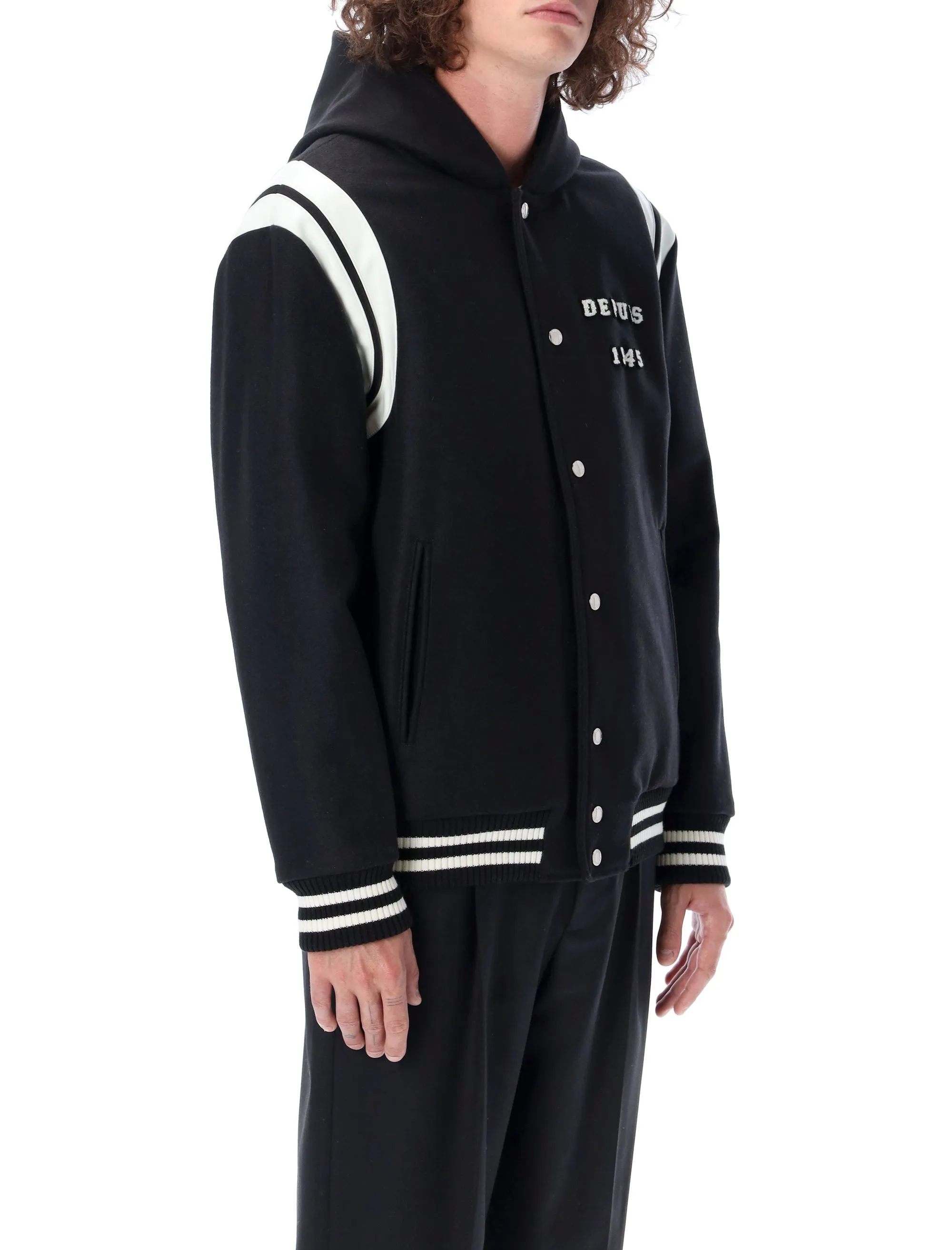 Balmain Long-Sleeved Hooded Teddy Jacket