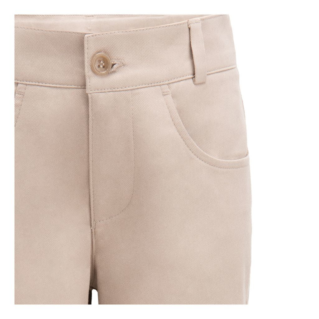 Beige Formal Pants