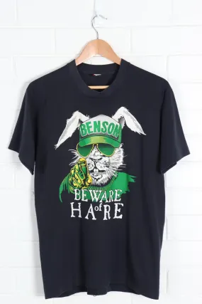 Benson 'Beware of Hare' Green & Yellow 50/50 Graphic Tee (M)