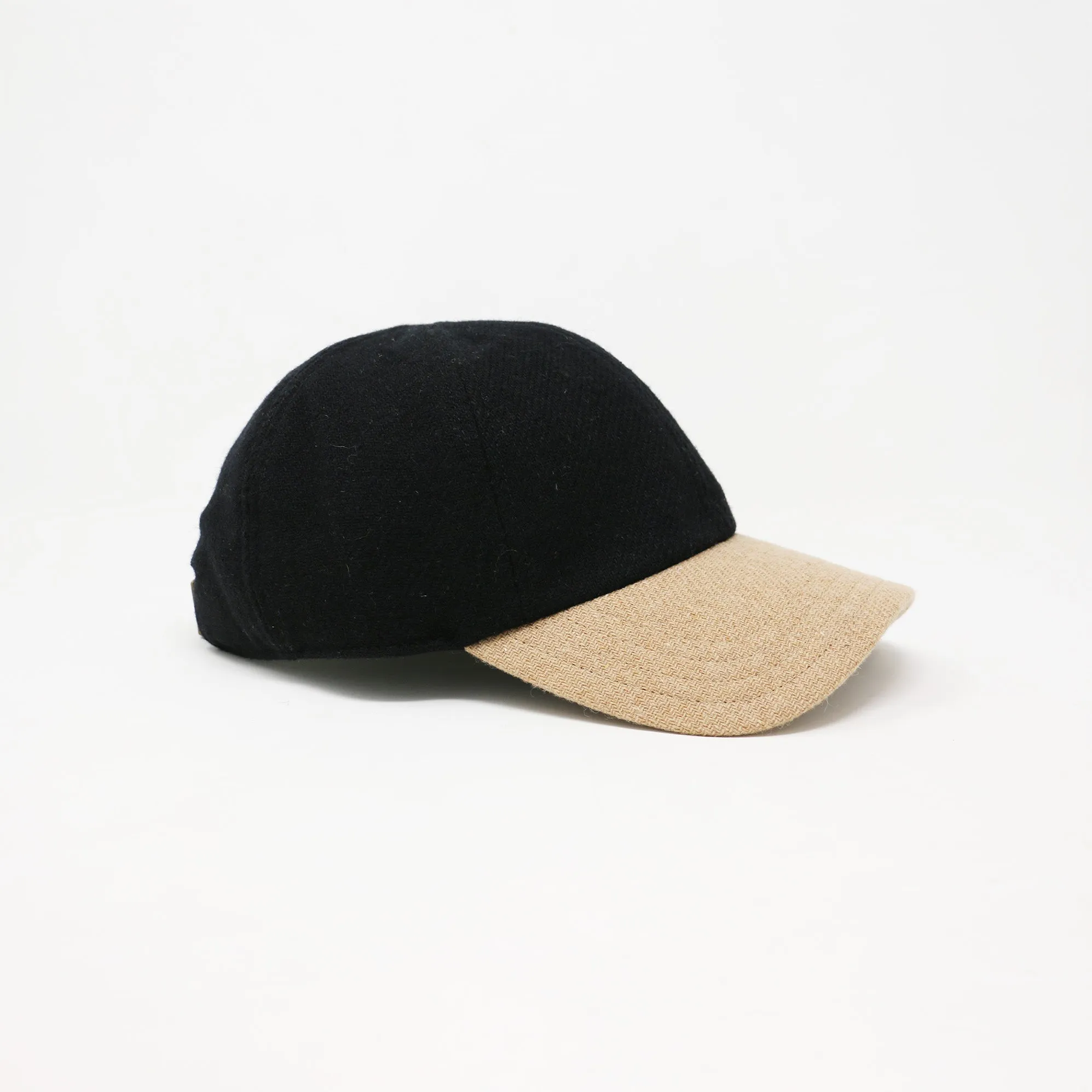 Black & Beige 6-Panel Wool