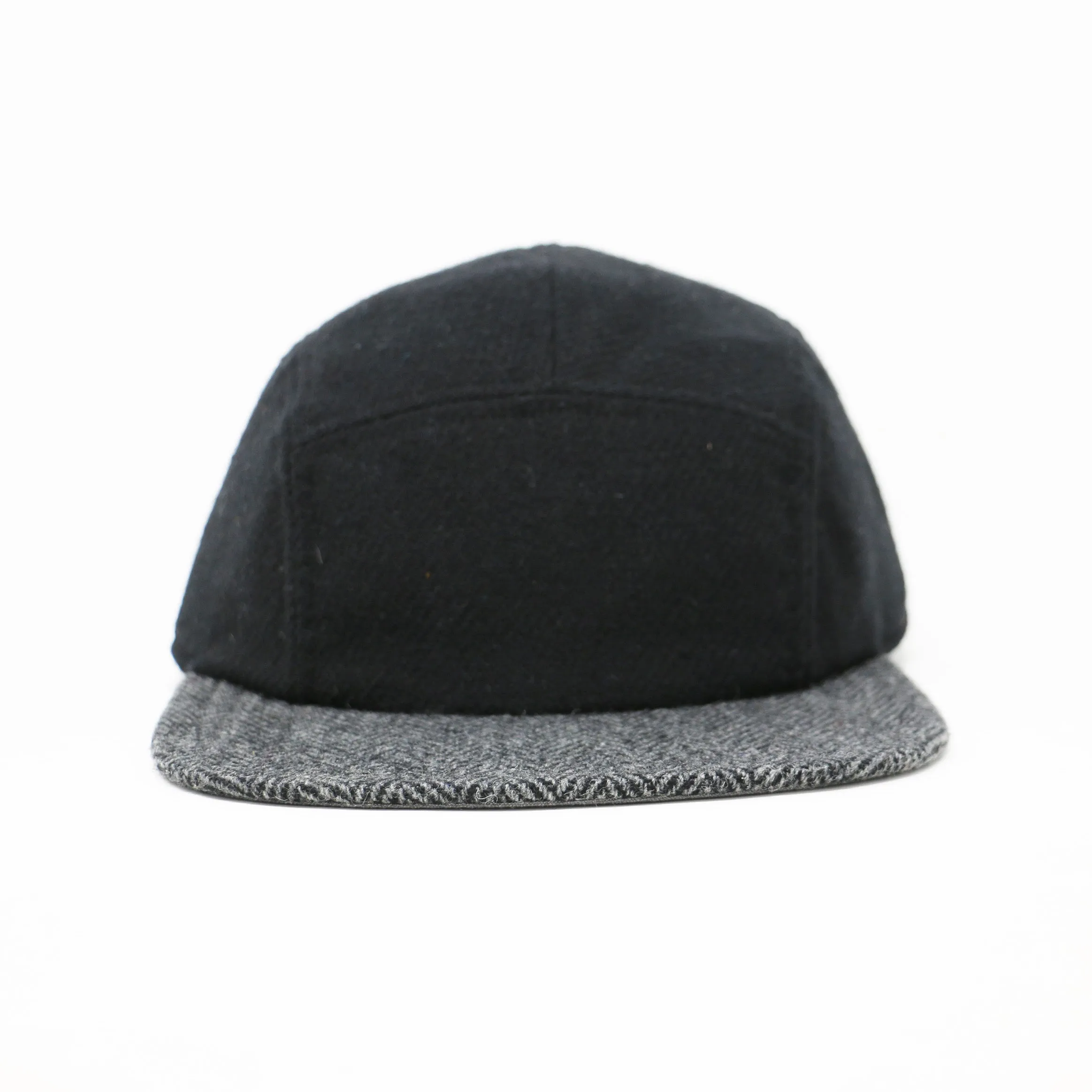 Black & Herringbone 5-Panel