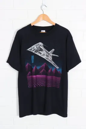 Blackbird Collection 1 Stealth Fighter F117 Aircraft Front Back Tee (M-L)