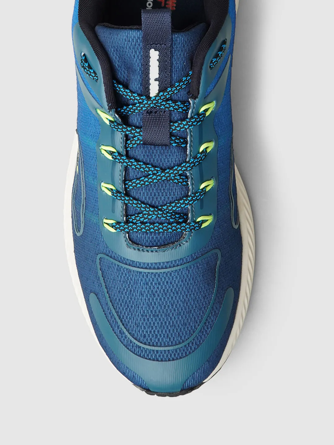 Blue Contrast Mesh Sneakers