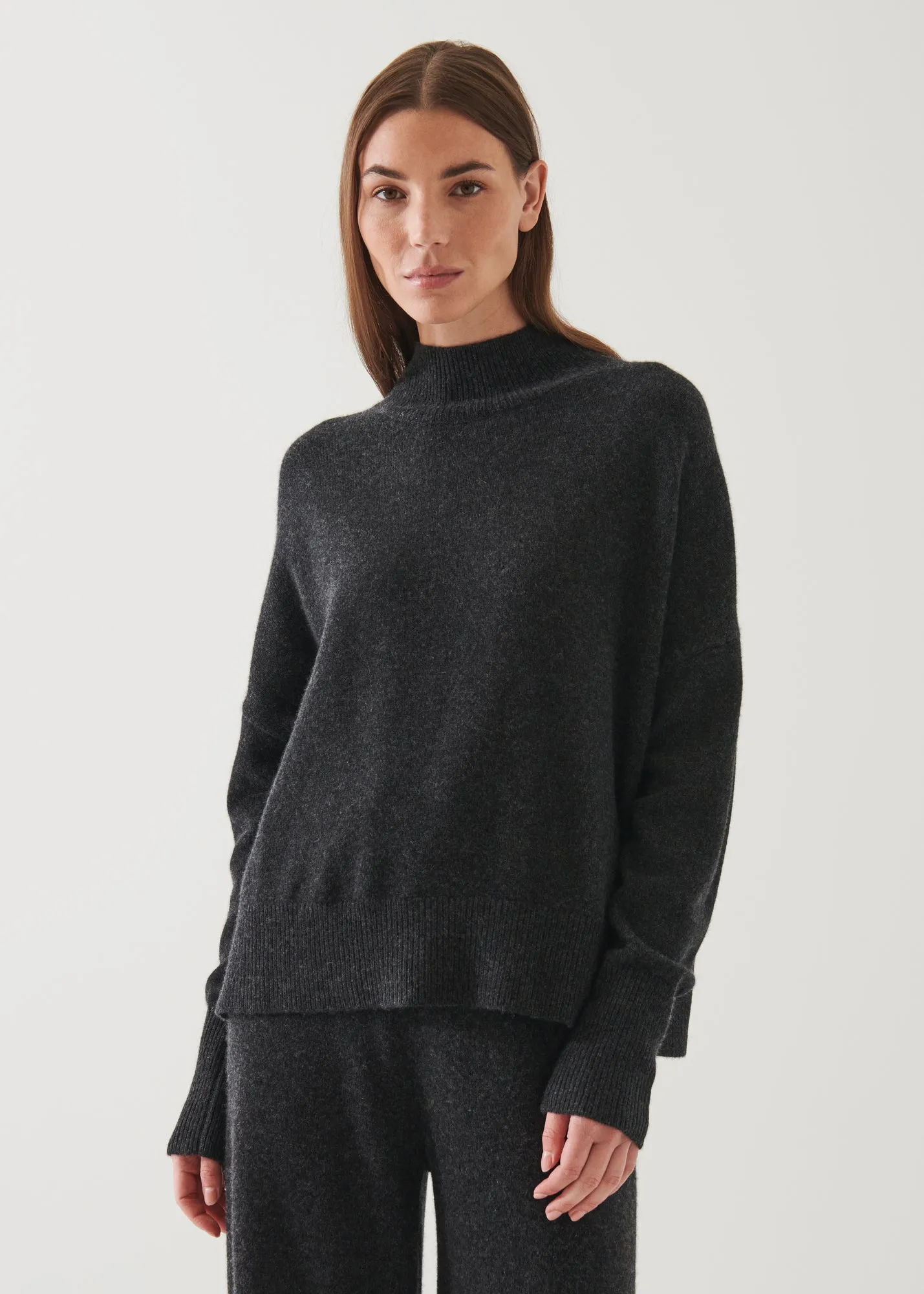 CASHMERE MOCK NECK