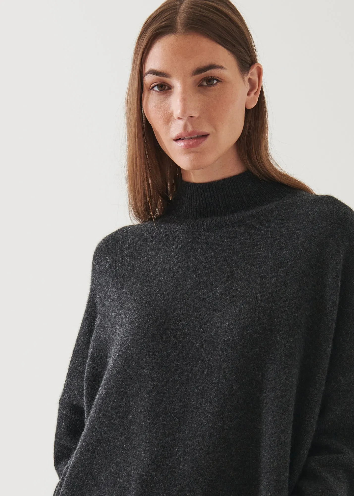 CASHMERE MOCK NECK