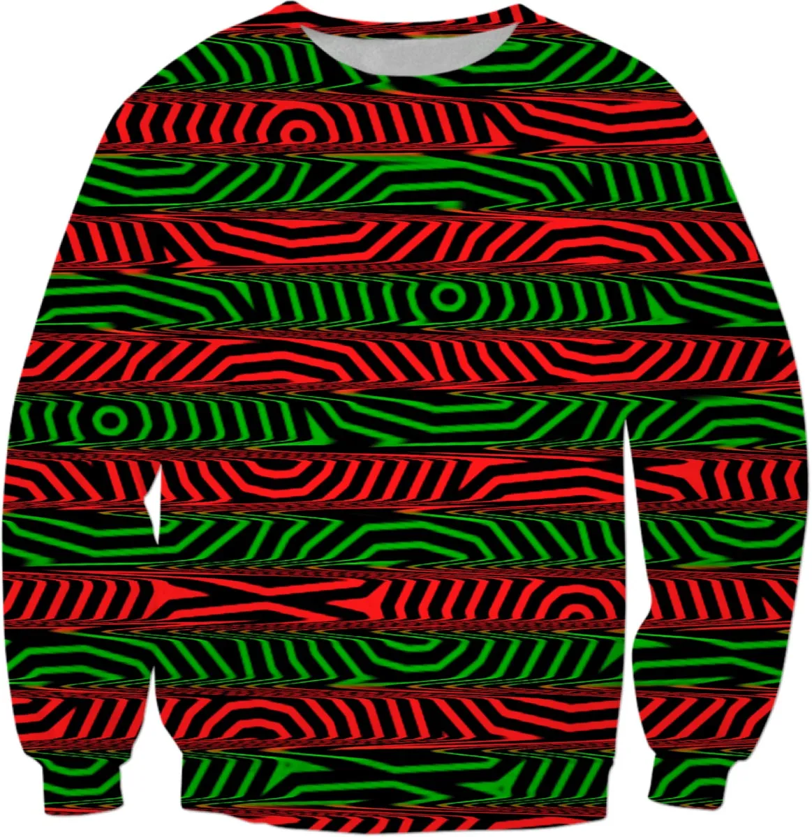 Christmas Conspiracy Stripe Sweatshirt