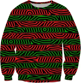 Christmas Conspiracy Stripe Sweatshirt