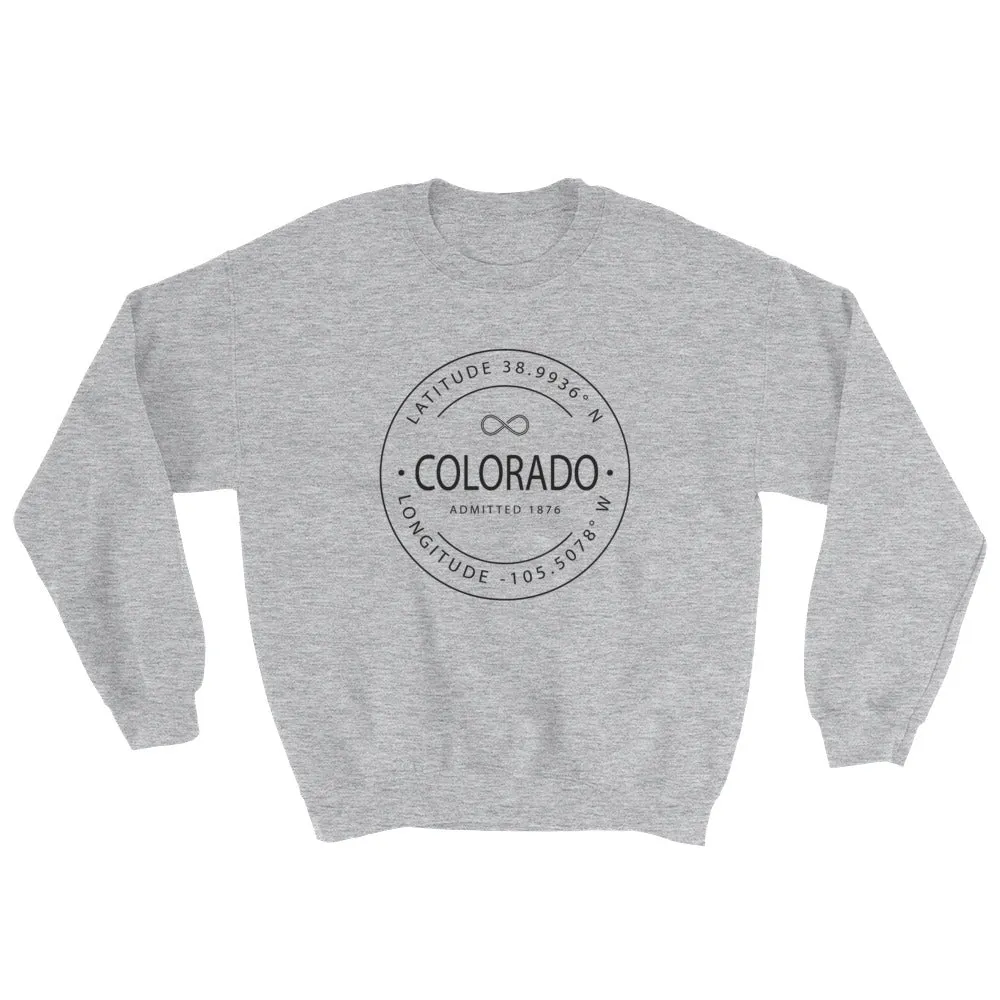 Colorado - Crewneck Sweatshirt - Latitude & Longitude