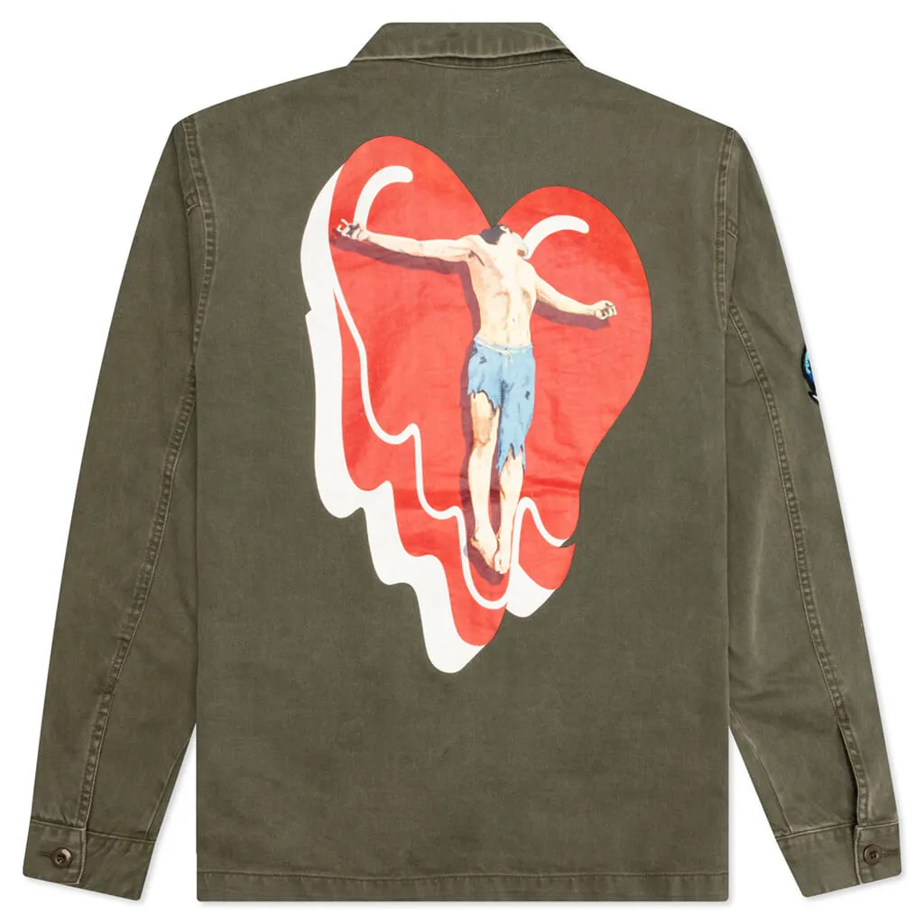 Cross Your Heart Jacket - Military Green