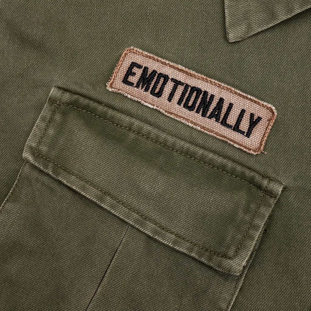 Cross Your Heart Jacket - Military Green