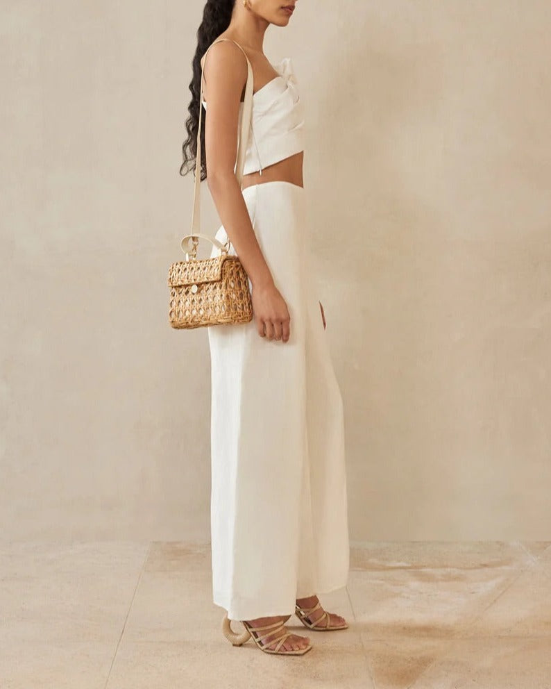 Cult Gaia - Kora Pant - Off White Linen