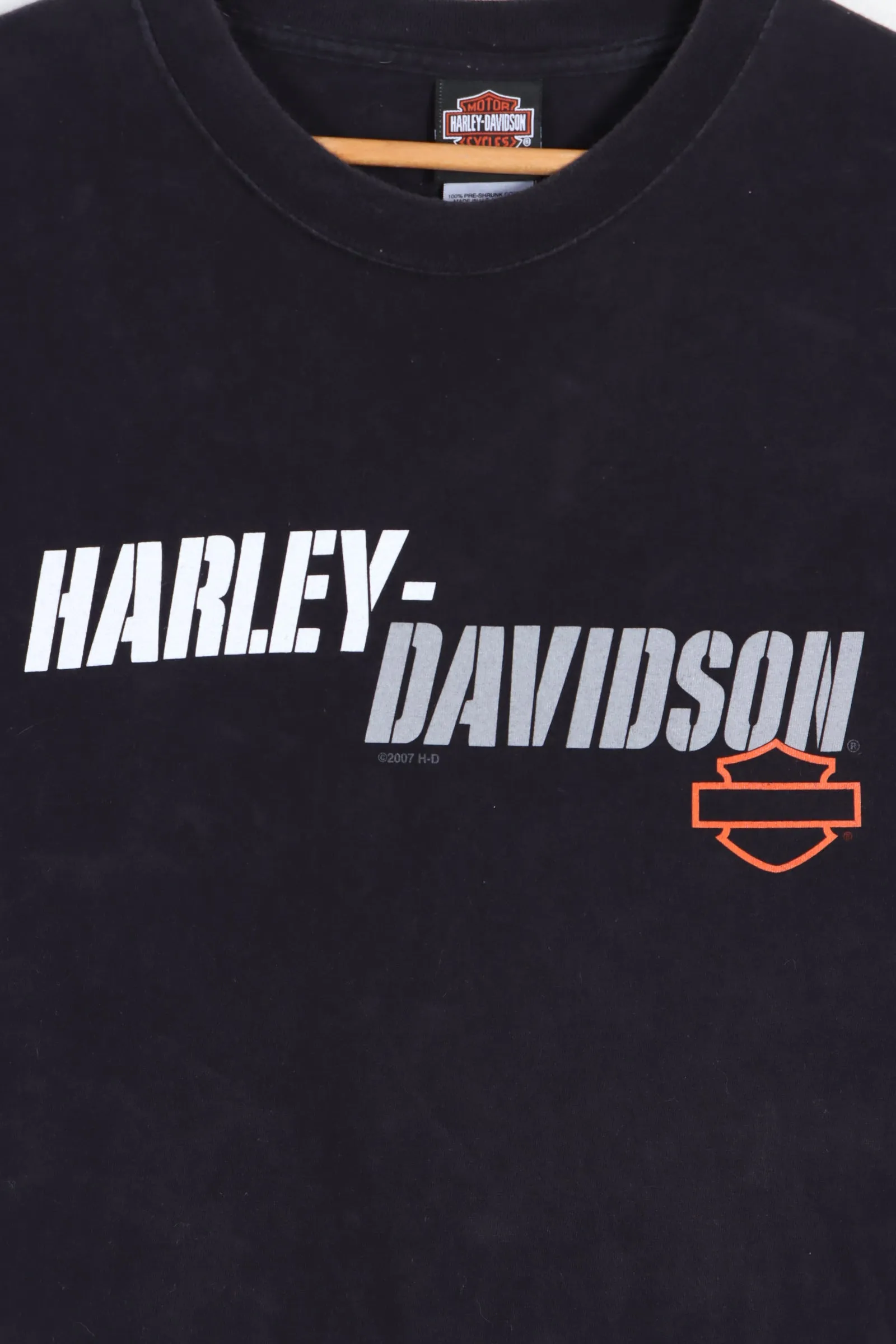 Davis HARLEY DAVIDSON Purveyor of Fine Motorcycles Front Back Tee (XL)