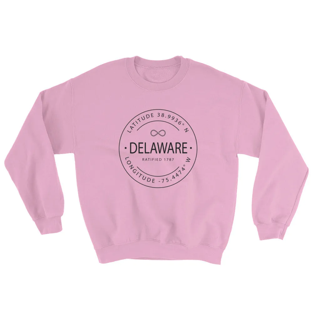 Delaware - Crewneck Sweatshirt - Latitude & Longitude