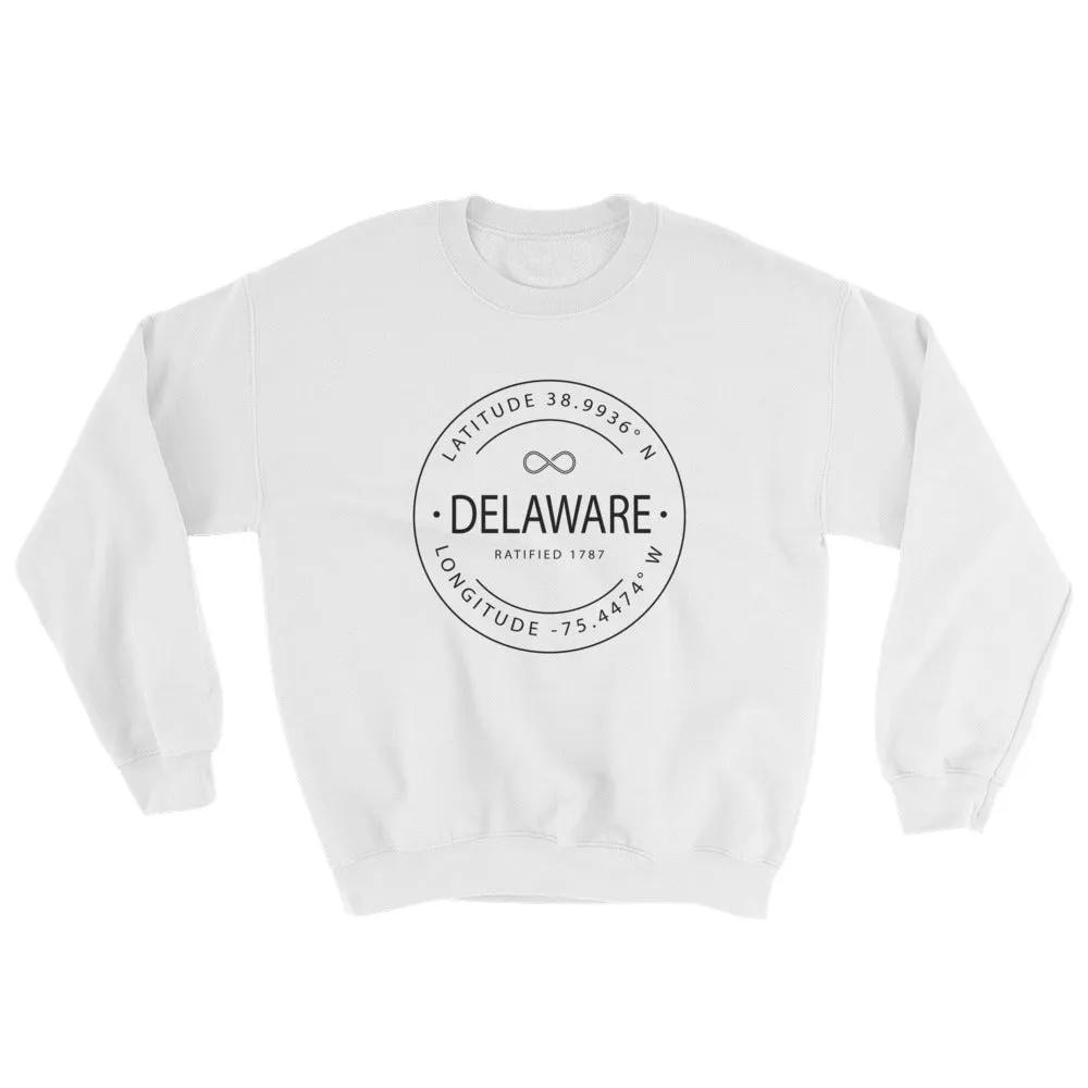 Delaware - Crewneck Sweatshirt - Latitude & Longitude