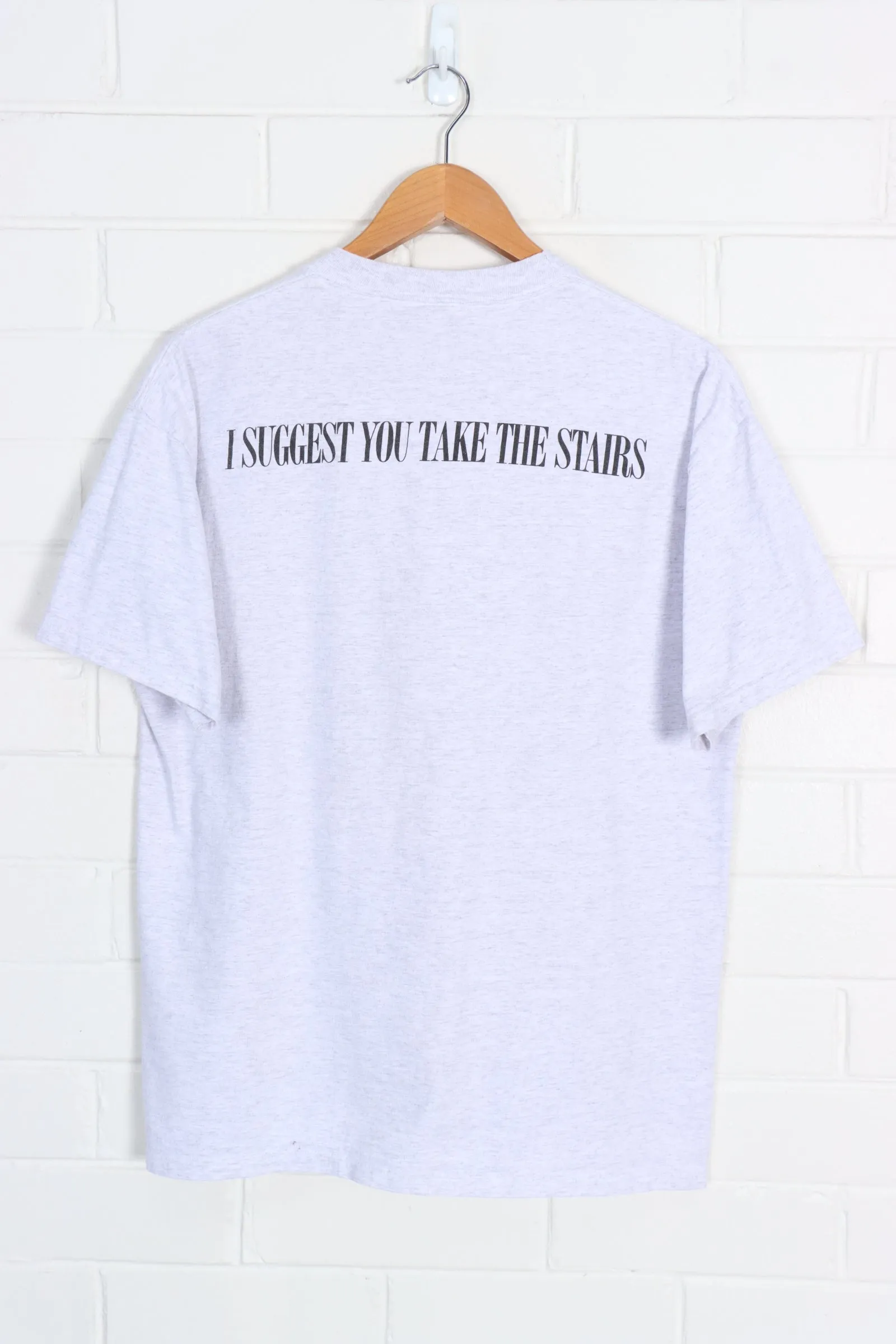 DISNEY Mickey Mouse The Twilight Zone 'I Suggest You Take The Stairs' Tee (M-L)