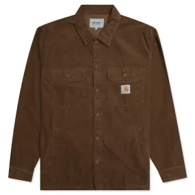 Dixon Shirt Jacket Rinsed - Hamilton Brown