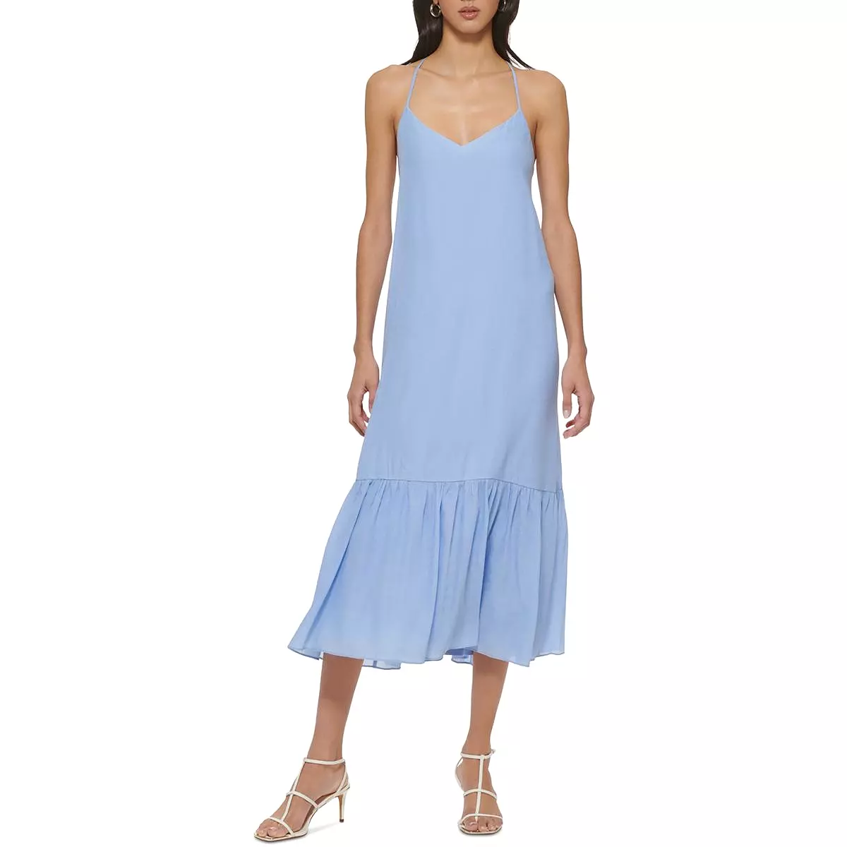 DKNY Womens Daytime Maxi Sundress