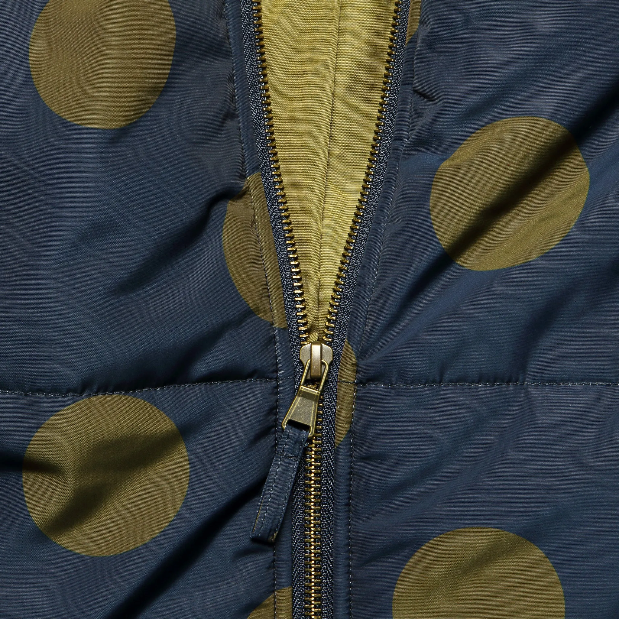 Dotted Puffer Jacket - Navy