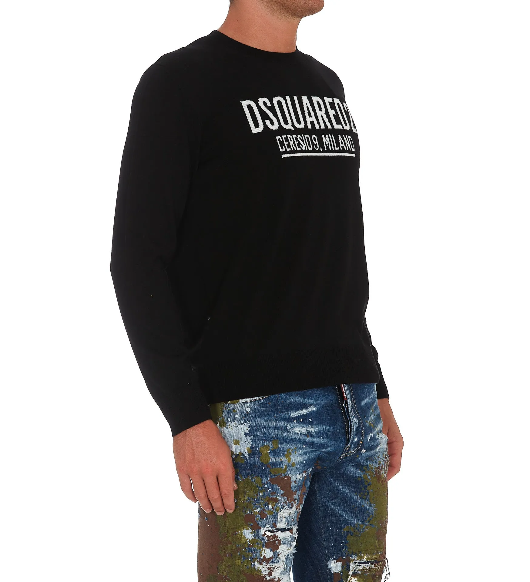 Dsquared2 Logo Intarsia Jumper