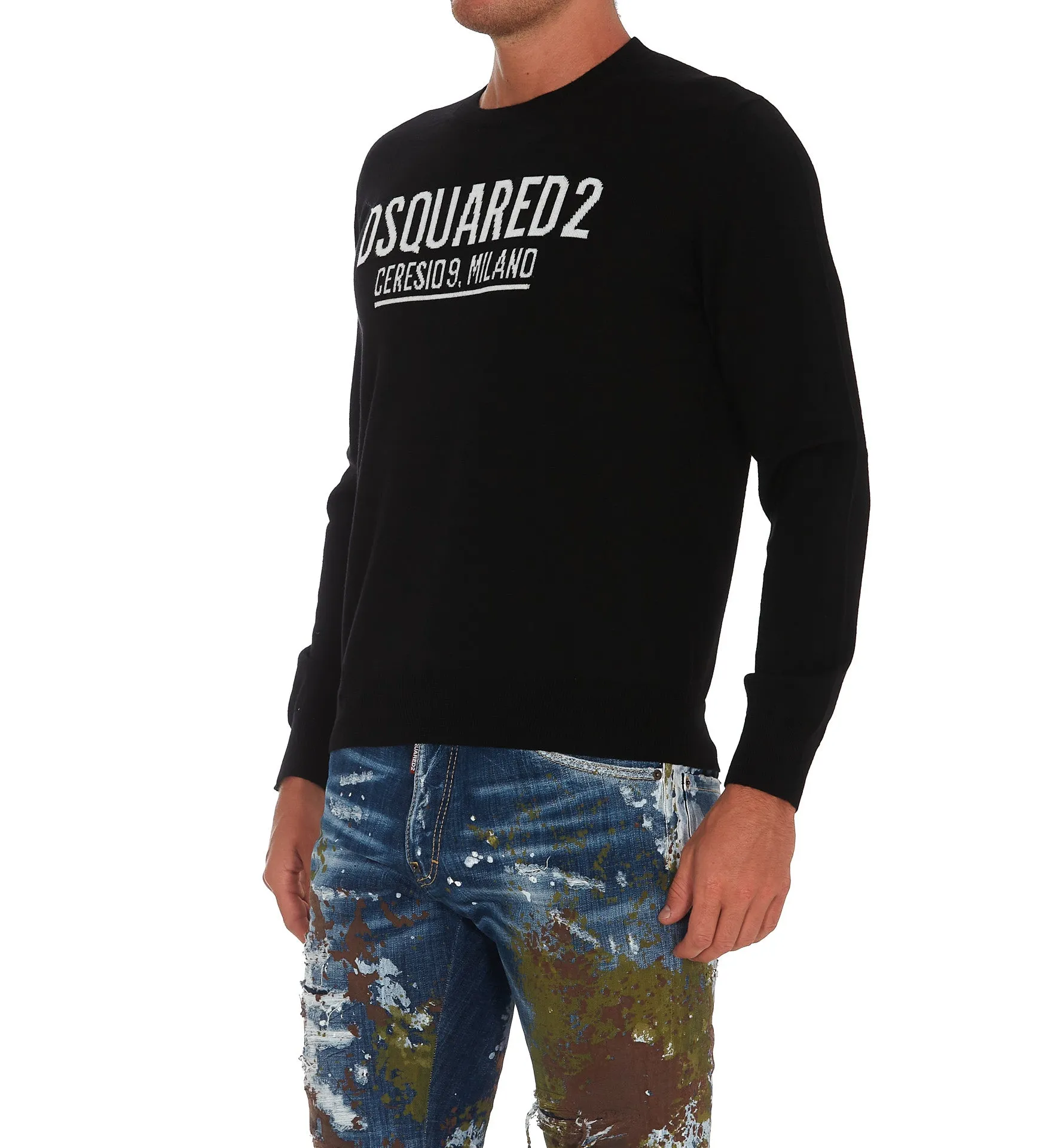 Dsquared2 Logo Intarsia Jumper