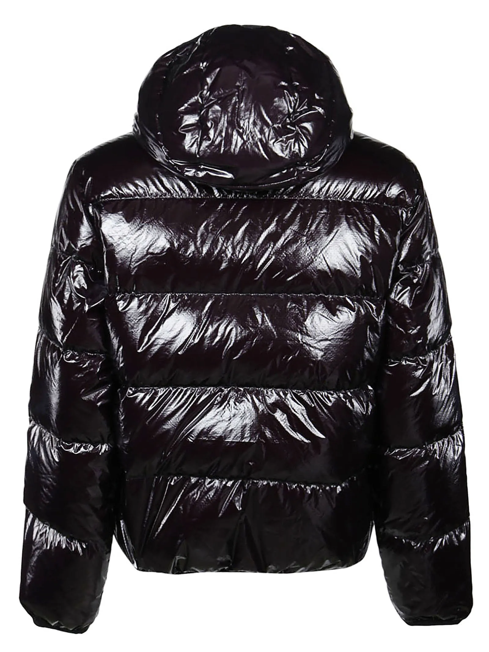 Dsquared2 Logo Patch Hooded Down Jacket