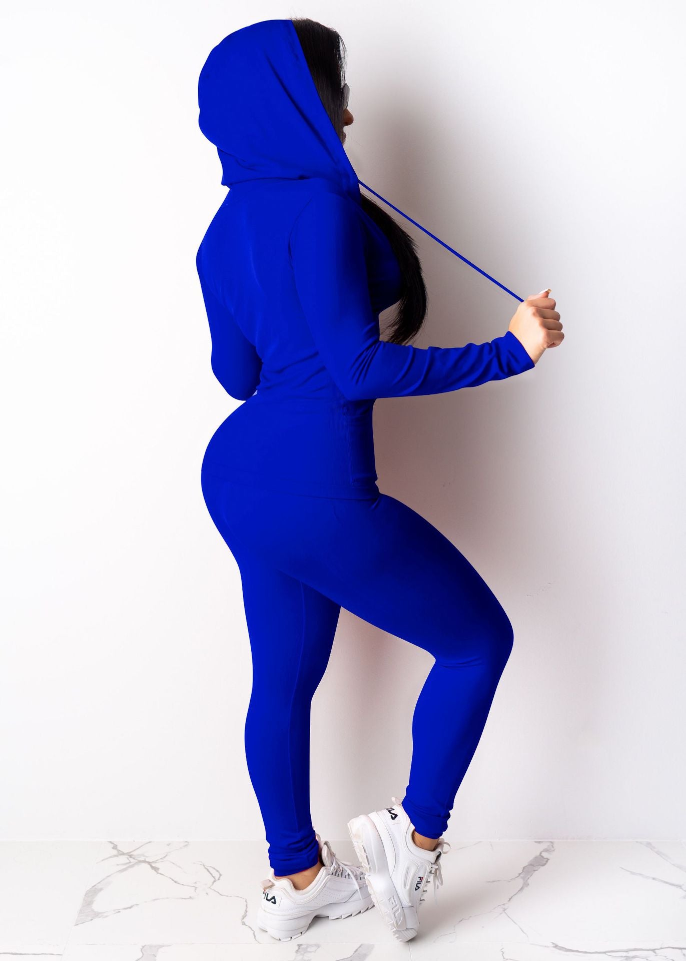 Fashion Hooded Two Piece Set Pants Suit Sportwear Tracksuit Women Outfits