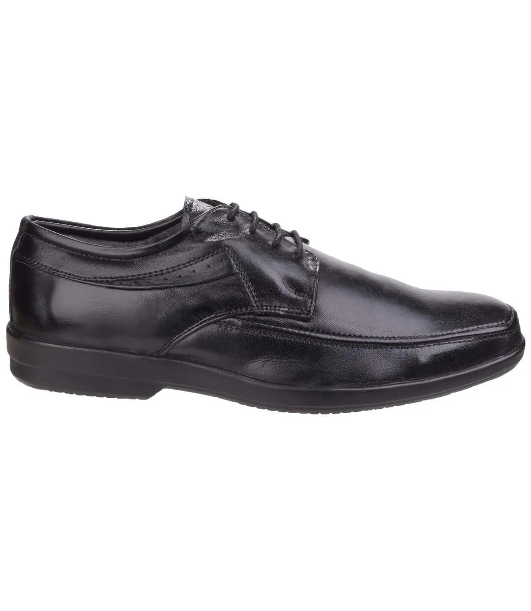 Fleet & Foster Mens Dave Apron Toe Oxford Formal Shoes (Black) - UTFS4181