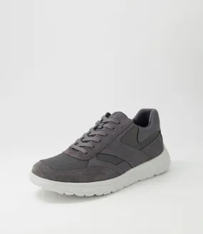 GEOX U Portello Grey Mesh Sneakers