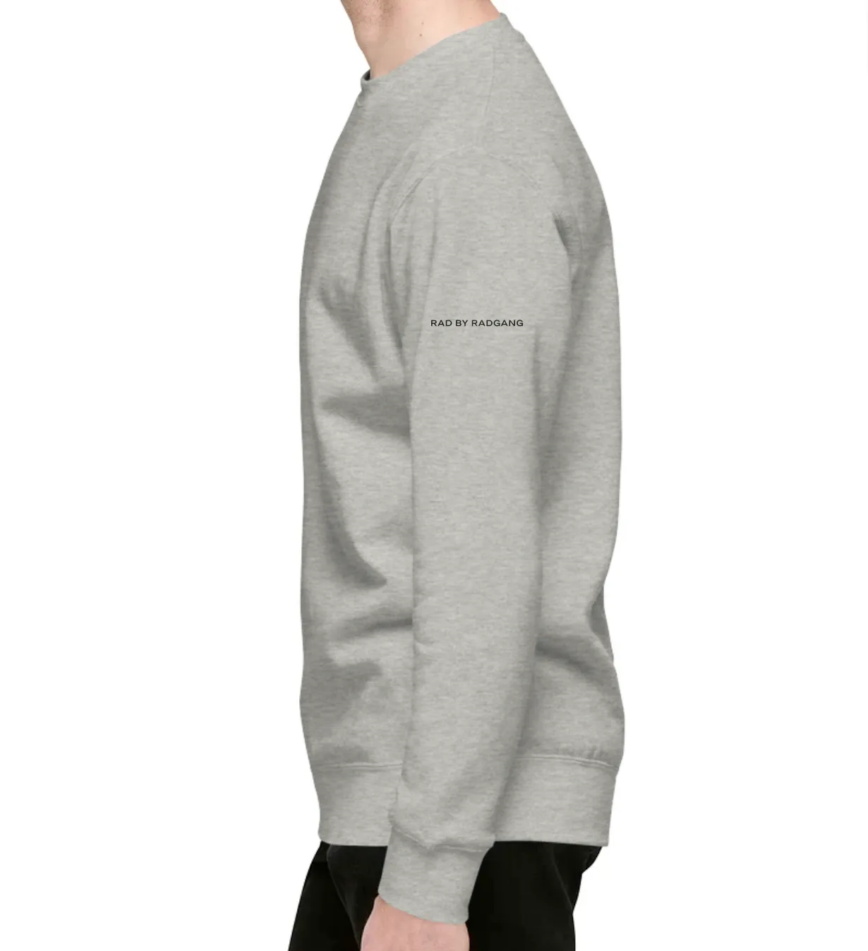 GLOBAL SKATEBOARDER PRINT LOGO FLEECE PULLOVER - HEATHER GREY