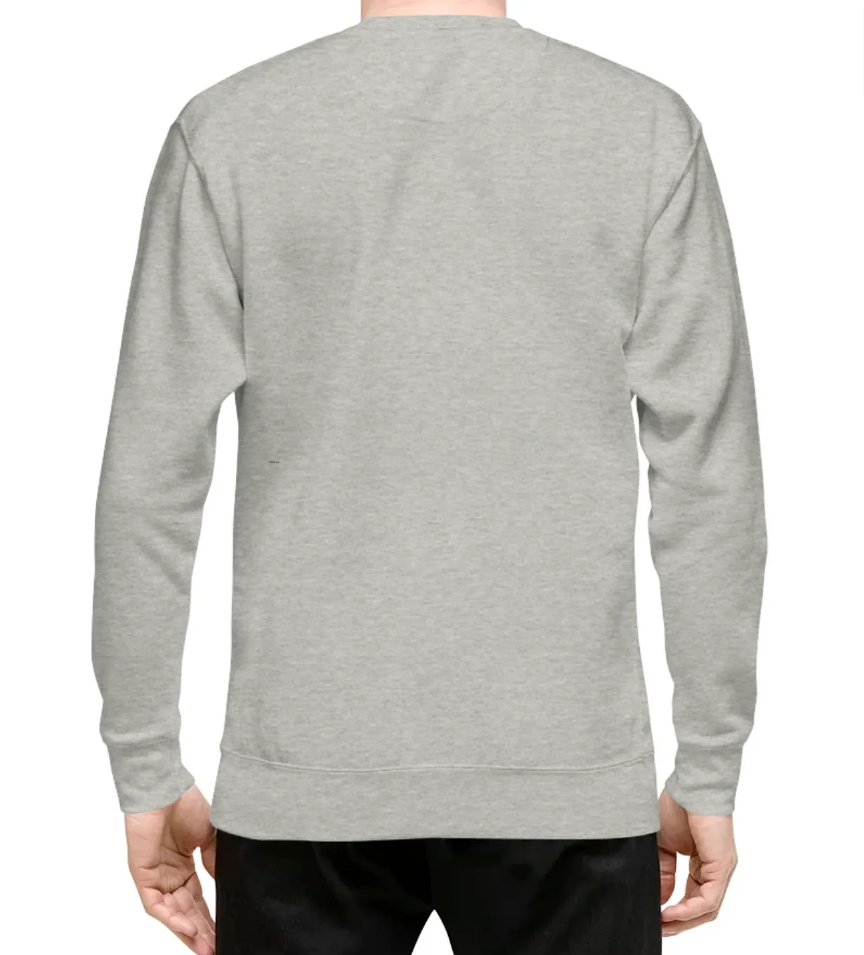 GLOBAL SKATEBOARDER PRINT LOGO FLEECE PULLOVER - HEATHER GREY