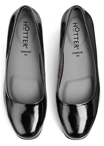 Hotter Mambo Black Formal Shoes | Kaleidoscope